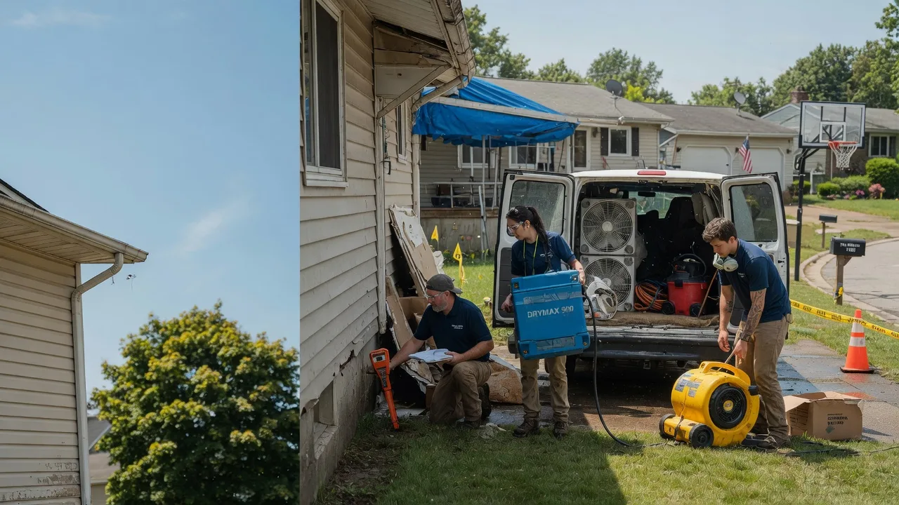 Ceiling Leak Cleanup in Folsom, PA near me